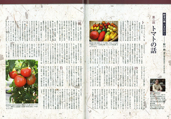 野菜の種 いまむかし2 トマトの話